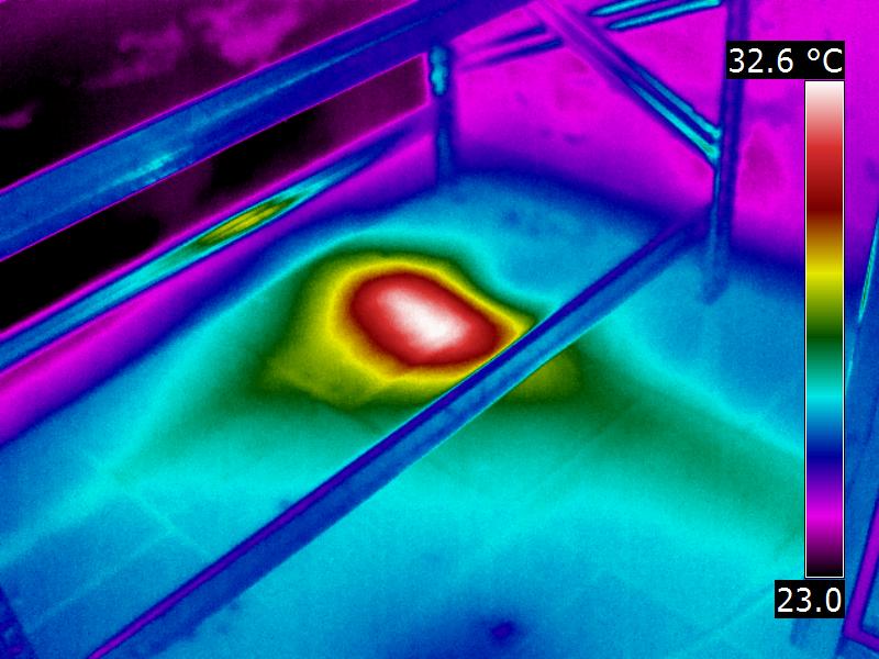 Ricerca perdita impianto riscaldamento con l'utilizzo della termografia