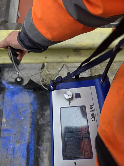 Gas detector per verificare la tenuta della guaina bituminosa Rilevatore di idrogeno per verificare la tenuta della guaina bitominosa